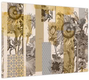 Tablou - Colaj cu floarea-soarelui (70x50 cm)
