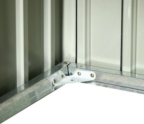 Outsunny Adăpost pentru mașina de tuns iarba robotică, garaj pentru robot, shed din oțel gri | Aosom Romania