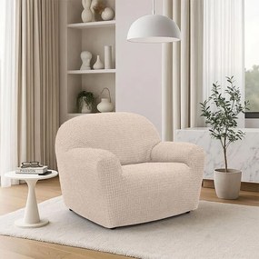 Nueva Textura Huse super elastice RUBINIA smântânii fotoliu (l. 70 - 110 cm)