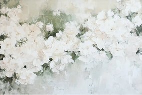 Tablou - Abstracție de Flori Albe (90x60 cm)