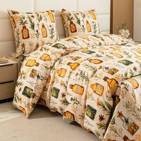 Lenjerie de pat din microfibra APOTHECARY crem Dimensiune lenjerie de pat: 70 x 90 cm | 140 x 220 cm