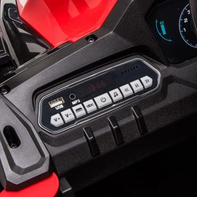 Masina electrica HOMCOM pentru copii de 3-8 ani, rosie | Aosom Romania