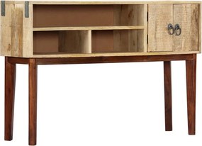 vidaXL Masă consolă, 115x30x76 cm, lemn masiv de mango nefinisat