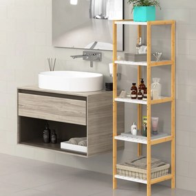 Deuba Raft bambus 140x33x33 cm - alb