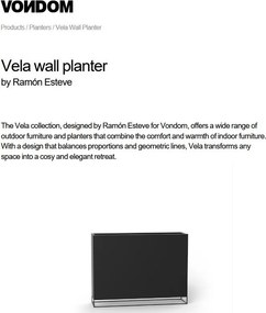 Jardiniera / Ghiveci plante design decorativ modern VELA WALL PLANTER