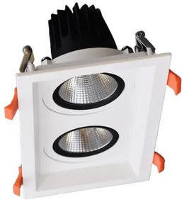 Spot incastrat LED 2X30W 3000K 92DL82F6030/WH ELMARK