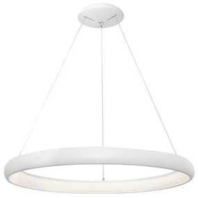 Lustra LED dimabila, design modern Albi alb, 81cm