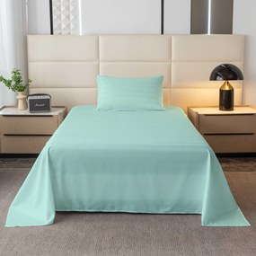Cearsaf de hotel din microfibra 140x240 cm si husa pentru perna 50x70 cm JASMINE, mentol Inchidere: Fermoar