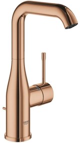 Baterie lavoar cupru Grohe Essence, L cu ventil pop-up