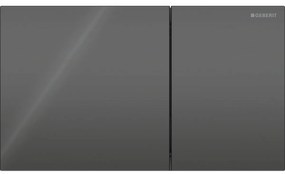 Clapeta de actionare, sticla, neagra, Geberit Sigma70 Negru