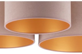 Duolla - Plafonieră ROLLER TRIO 3xE27/60W/230V maro