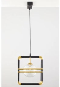 Lustră pe cablu Jupiter 2029 FIORI 2xG9/10W/230V negru/auriu/transparent