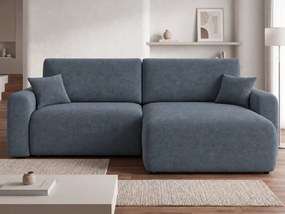 Coltar extensibil reversibil de colt NORDEN PAROS 250x140 cm, gri inchis