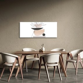 Tablou - Linie de artă flori N⁰1 (120x50 cm)