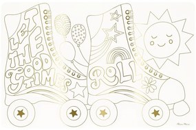 Suporturi pentru farfurii 8 buc. din hârtie 28x42.5 cm Happy Icons – Meri Meri