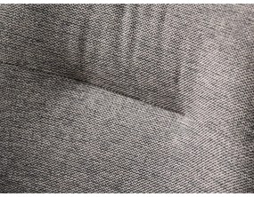 Scaun de sufragerie gri cu cotiere tapițat Roxana – Unique Furniture