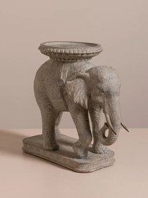 Suport lumanare din polirasină, „Elephant Royal”