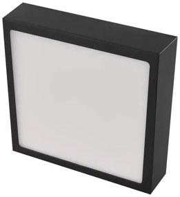 Plafonieră LED/12,5W/230V 3000/3500/4000K 17x17 cm negru