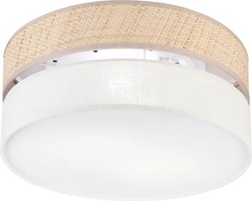 Plafonieră SIRJA DOUBLE BOHO 2xE14/15W/230V Ø 35 cm bej/crem