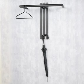 Cuier de perete negru din metal 65 cm Senza – Spinder Design