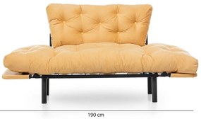 Canapea extensibilă Nitta Mustard
