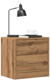 vidaXL Noptiere, 2 buc., stejar artizanal, 40x30x40 cm, lemn prelucrat