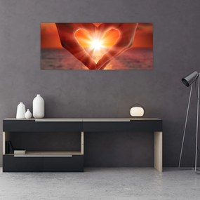 Tablou - Soare în inimă (120x50 cm)