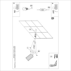 Brilagi - Aplică de perete cu spot CRESTO 1xGU10/10W/230V, turcoaz