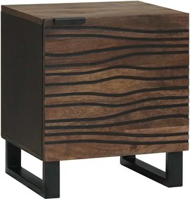 vidaXL Dulap de noapte castan 40 x 33 x 46 cm Lemn masiv de acacia