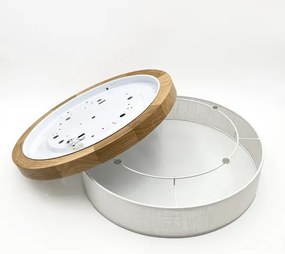 Brilagi - Lampă de tavan LED BELLADONNA LED/36W/230V Ø 50 cm alb/stejar