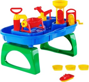 Polesie wader Set masa joc exterior, cu apă, 11 piese, 53x38x40 cm PP