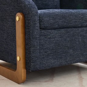 Scaun modern de accent pentru living, Albastru | Aosom Romania