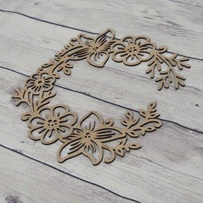 DUBLEZ | Coroniță de vară cu flori pentru ușă