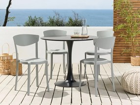 Set 4 buc scaune sufragerie Valkyrja (gri deschis) . 1076427