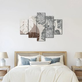 Tablou - Design cu frunze (150x105 cm)