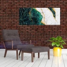 Tablou - Marmură turcoaz (120x50 cm)