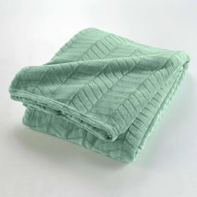 Cuvertură verde-deschis din microflanel 180x220 cm Arya – douceur d'intérieur