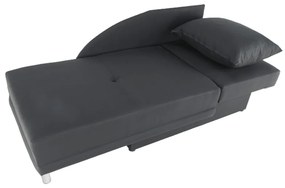 Canapea extensibilă, material textil gri-negru, dreapta, LAUREL