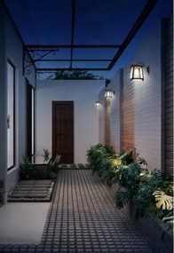 Viking - Aplica solară de perete LED dimabilă/2W/3,7V IP54 4000K 2000 mAh