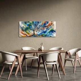 Tablou – Arbore energetic colorat (120x50 cm)