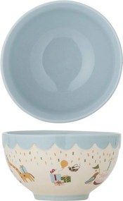 Bol pentru copii albastru deschis/crem din gresie ø 13,5 cm Celebrate – Bloomingville Mini