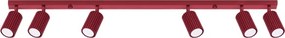 Brilagi - Plafonieră LED CRESTO cu 6 spoturi GU10, 10W, 230V, burgundiu