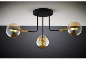 Lustră pe tijă Jupiter 2037 BURANO 3xG9/10W/230V negru/auriu/bej