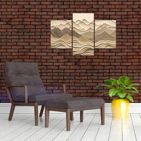 Tablou - Linii Montane 3D (90x60 cm)