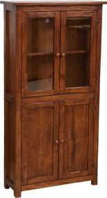 Vitrina, L68 25 H130 cm, nuc antic, lemn masiv