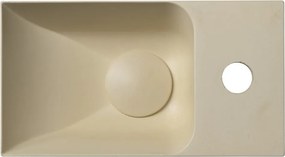 Chiuvetă mică pentru WC crem din beton 31x17 cm Piccolino – Sapho