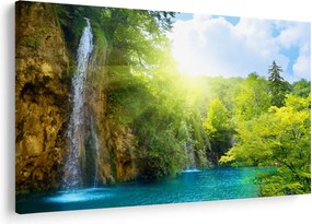 Tablou - cascadele în djunglă (90x60 cm)