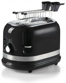 Prajitor de paine Ariete MODERNA 0149/02, 815W, 2 felii, 3 functii, 6 trepte, Tava firimituri detasabila, Negru