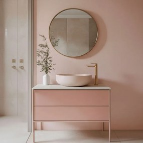 Baterie pentru baie Rea Drop cupru periat