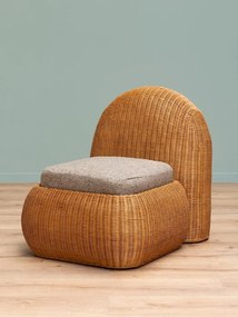 Fotoliu din rattan cu perna de sezut, "Tanéa"